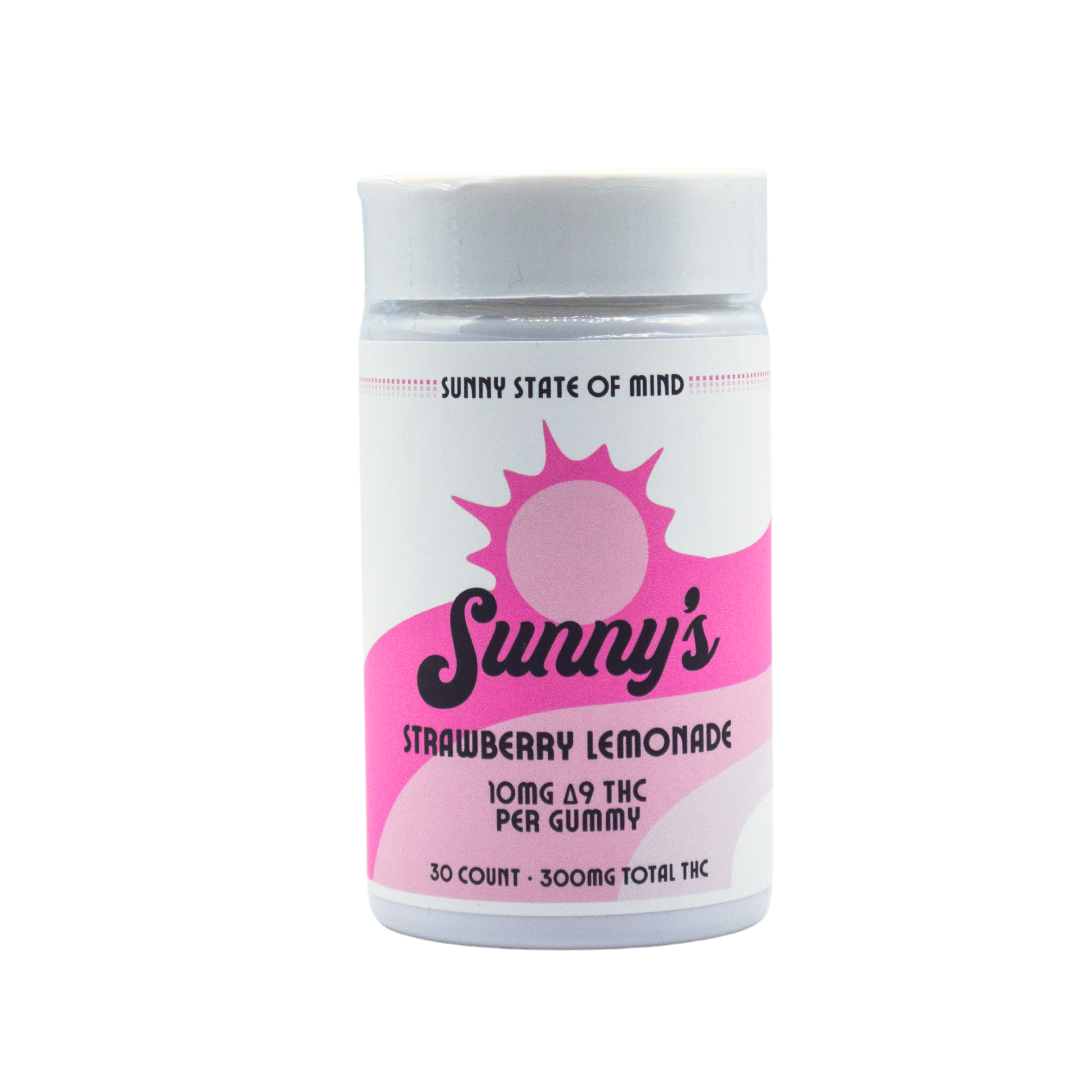 Sunny’s Delta 9 THC 10MG Gummies Strawberry Lemonade / 30-ct (Reg. Price $55)